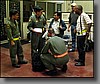 The flight crew from one of the C-17s