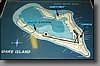 This shows the placement of "downtown" (cafeteria, bar, bowling ally, barracks, etc.), the terminal building, and the marina.  For a sense of perspective, the terminal is 2.5 miles from "downtown" and 3 miles from the marina.